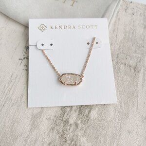 Kendra Scott Rose Gold Drusy Necklace - Elisa